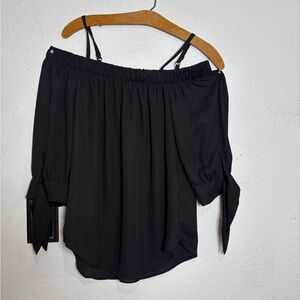 BCX Black Off-Shoulder Blouse